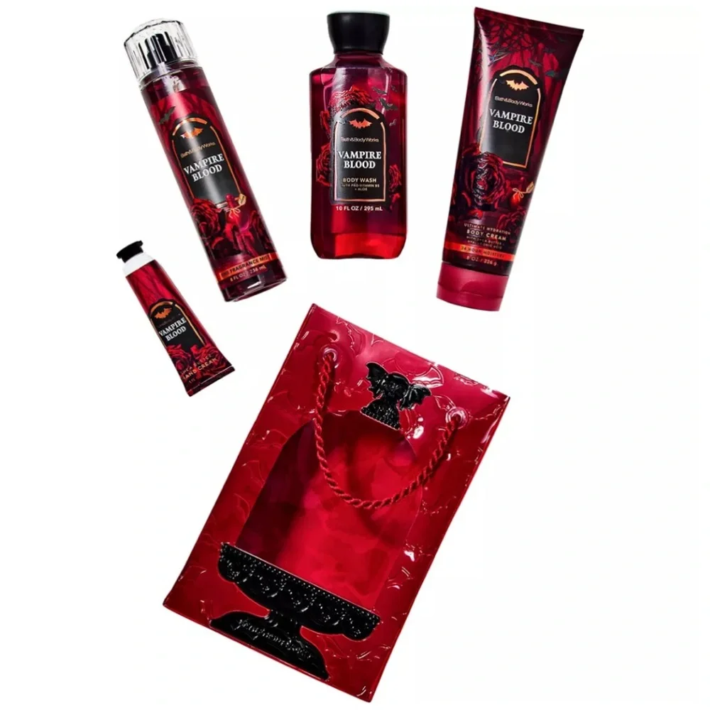 Bath & Body Works 4 piece Vampire Blood Power Bundle Gift Set NEW